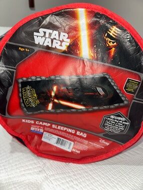 Star Wars Red Kids Camp Sleeping Bag with Kylo Ren Graphic